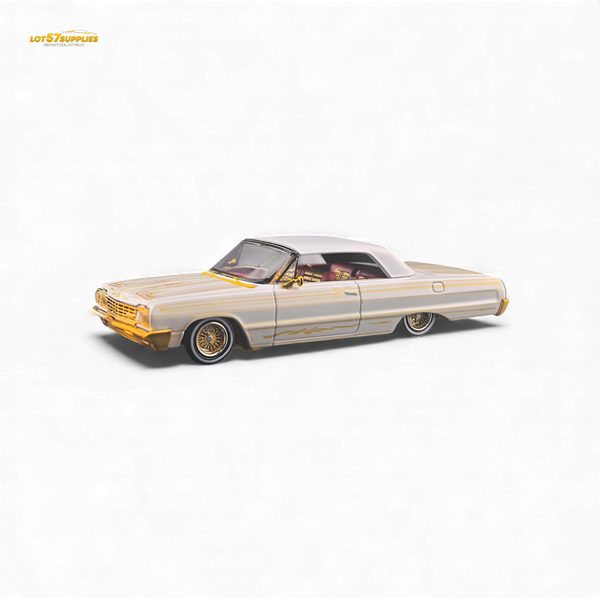 (Pre-Order) Fine Works64 Chevrolet Impala - Metallic Platinum Luxury - 1:64