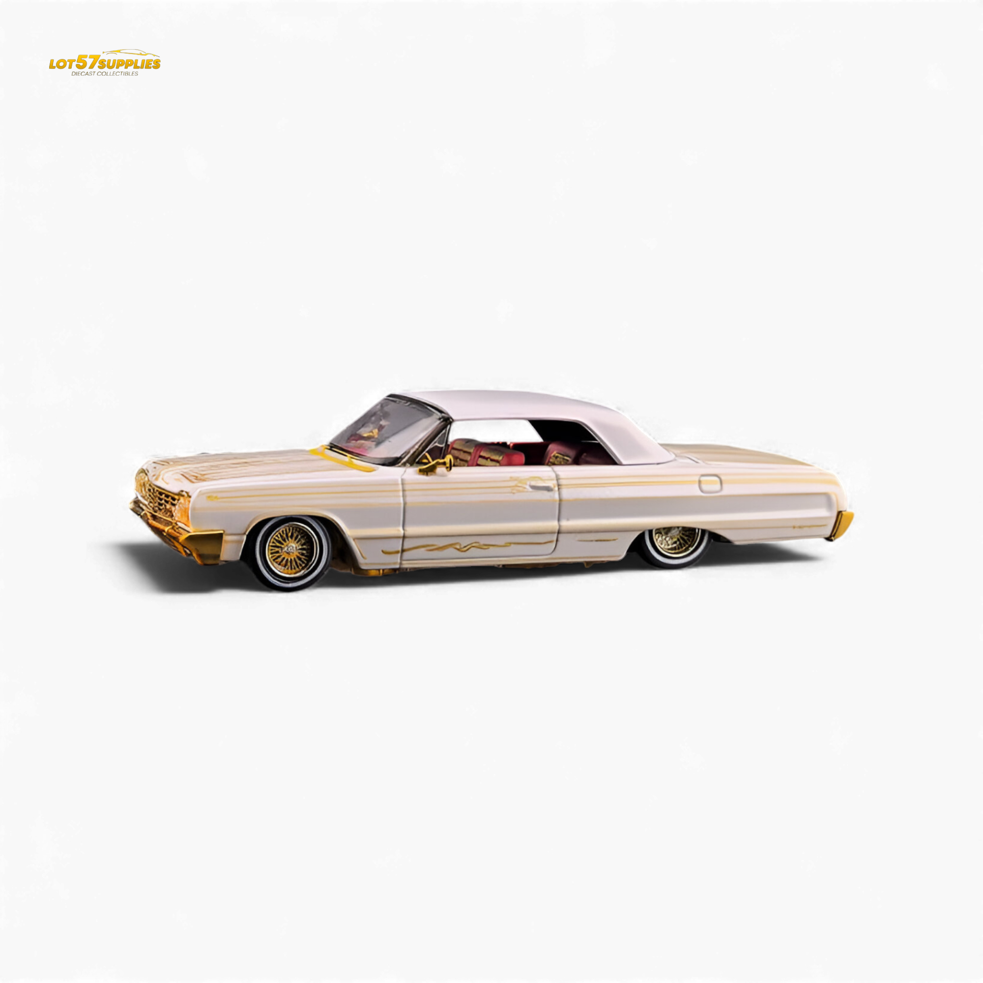 (Pre-Order) Fine Works64 Chevrolet Impala - Metallic Platinum Luxury - 1:64