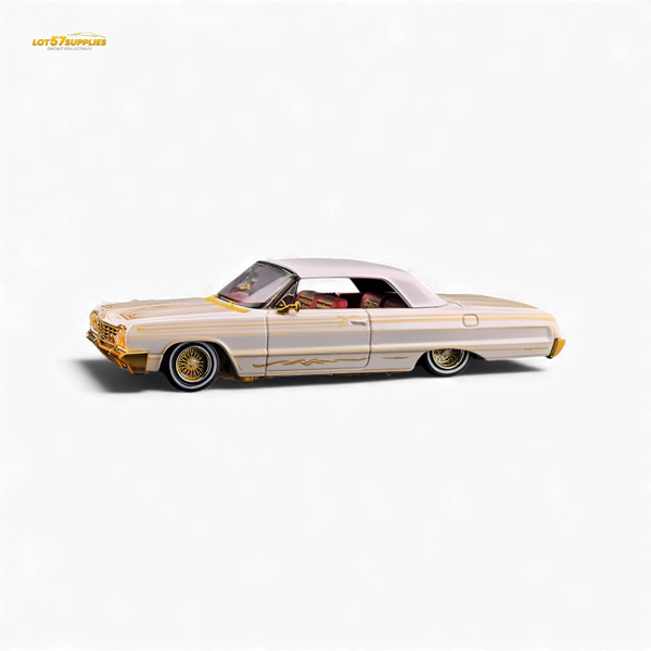 (Pre-Order) Fine Works64 Chevrolet Impala - Metallic Platinum Luxury - 1:64