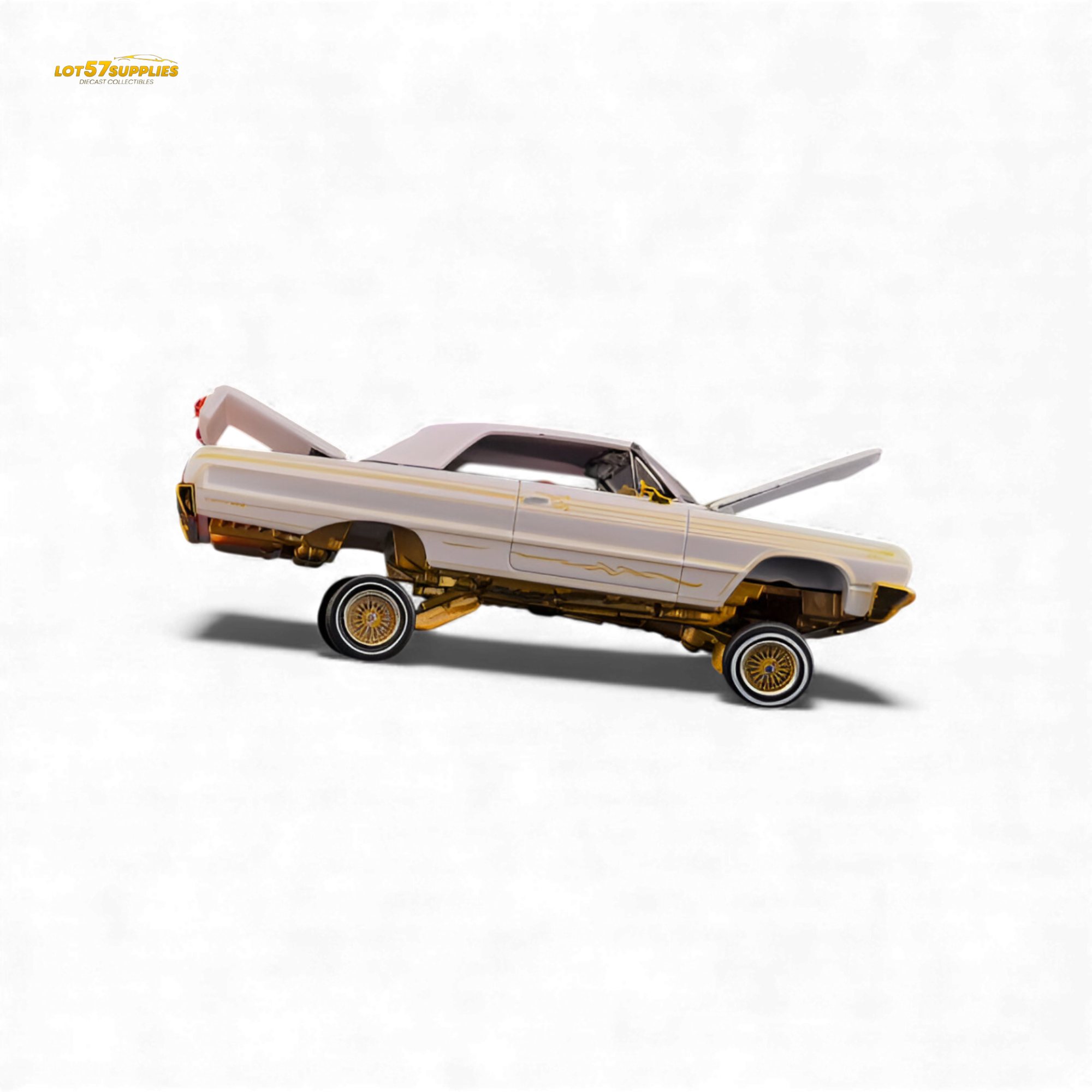 (Pre-Order) Fine Works64 Chevrolet Impala - Metallic Platinum Luxury - 1:64