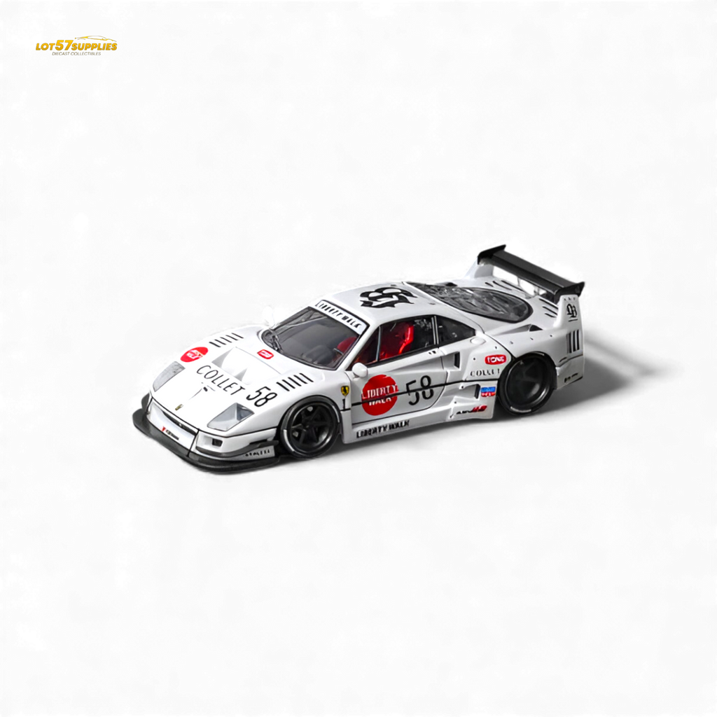 (Pre-Order) Star Models Ferrari F40 LB-Works - White Collet 58# 1:64