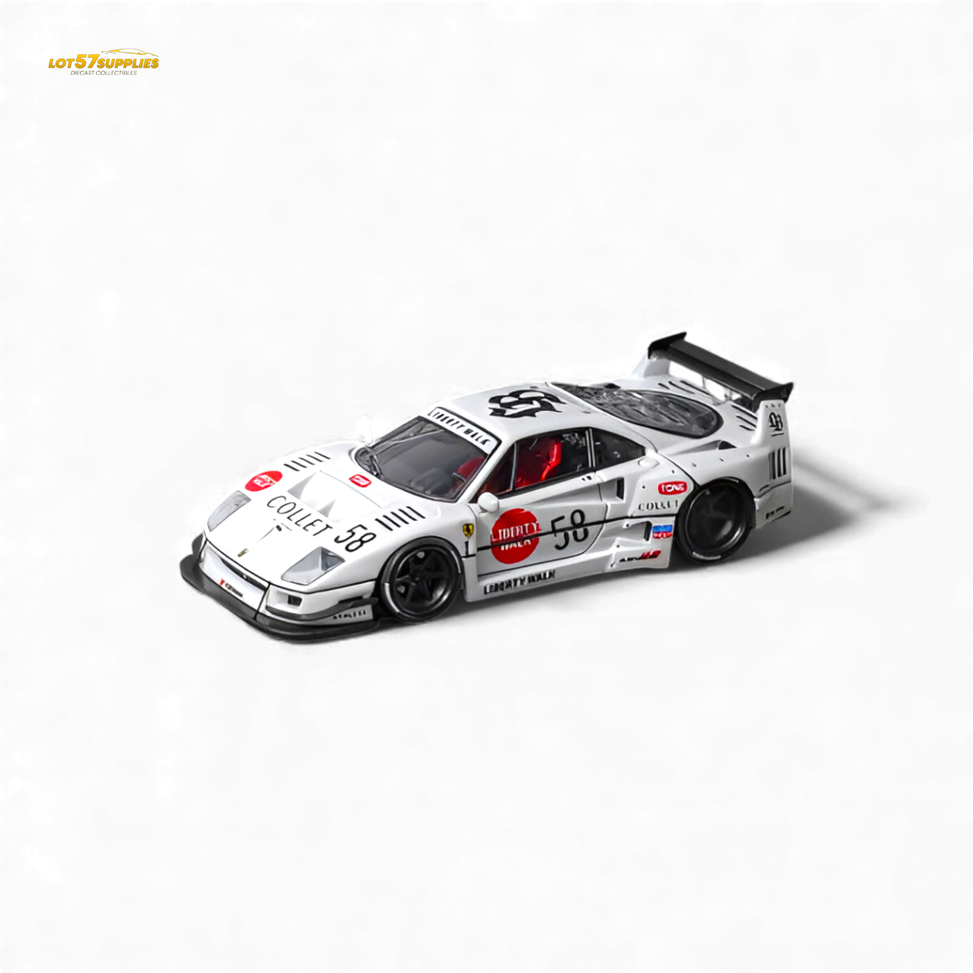 (Pre-Order) Star Models Ferrari F40 LB-Works - White Collet 58# 1:64