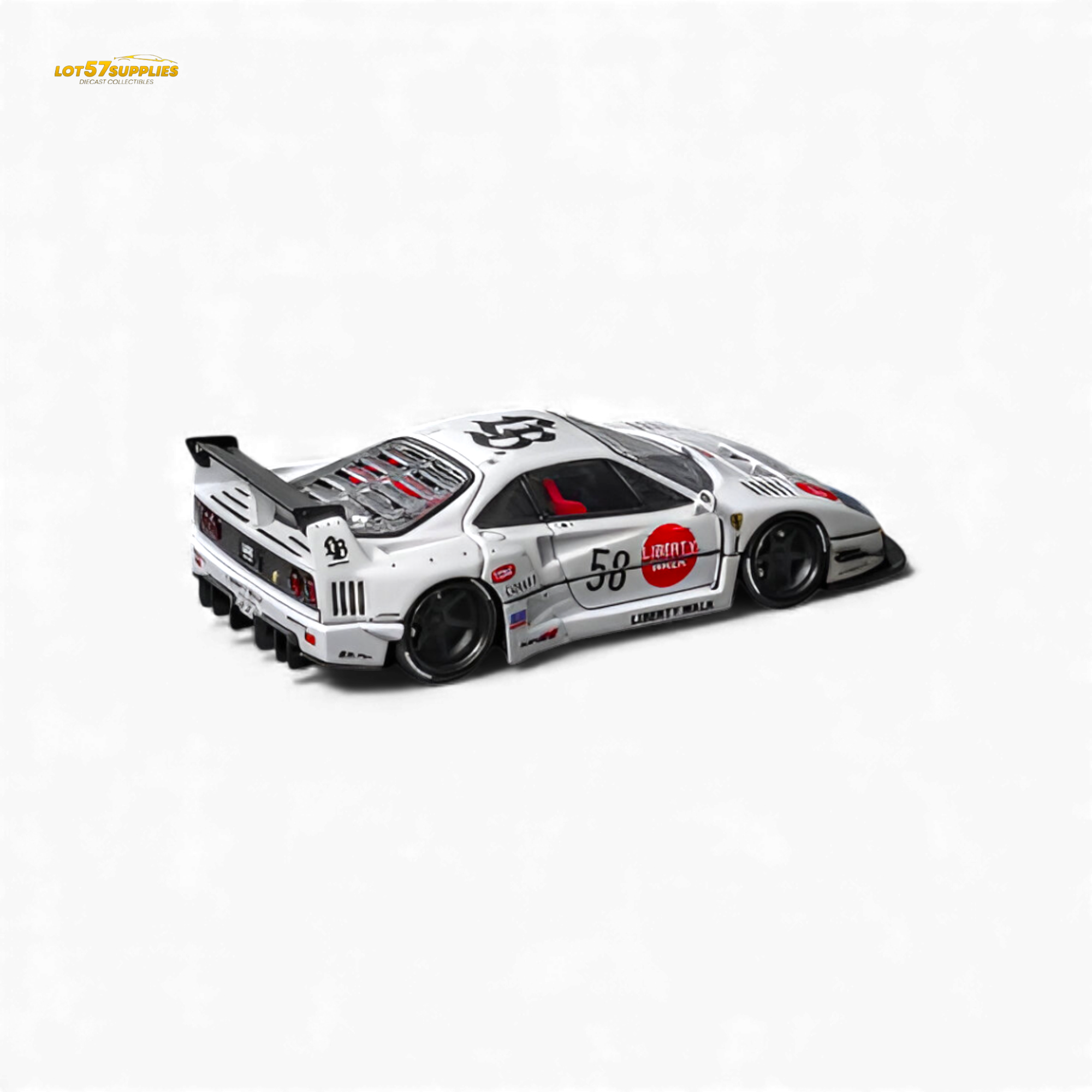 (Pre-Order) Star Models Ferrari F40 LB-Works - White Collet 58# 1:64
