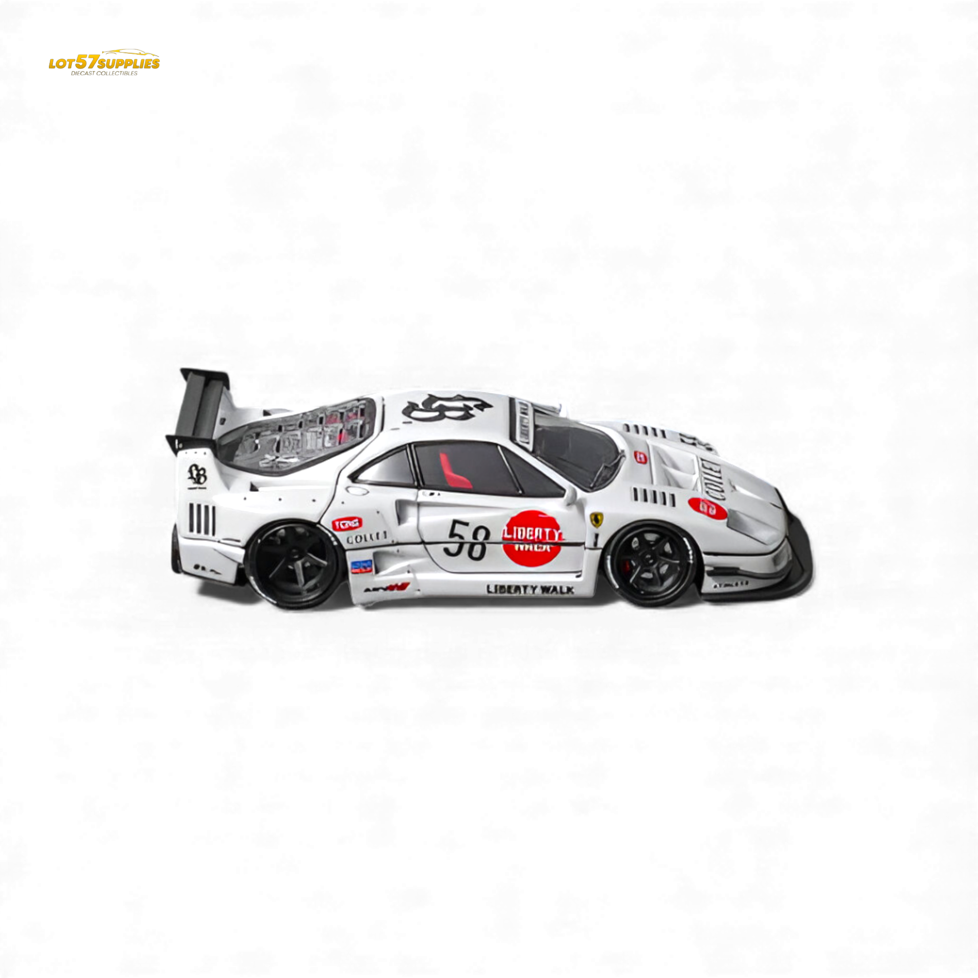 (Pre-Order) Star Models Ferrari F40 LB-Works - White Collet 58# 1:64