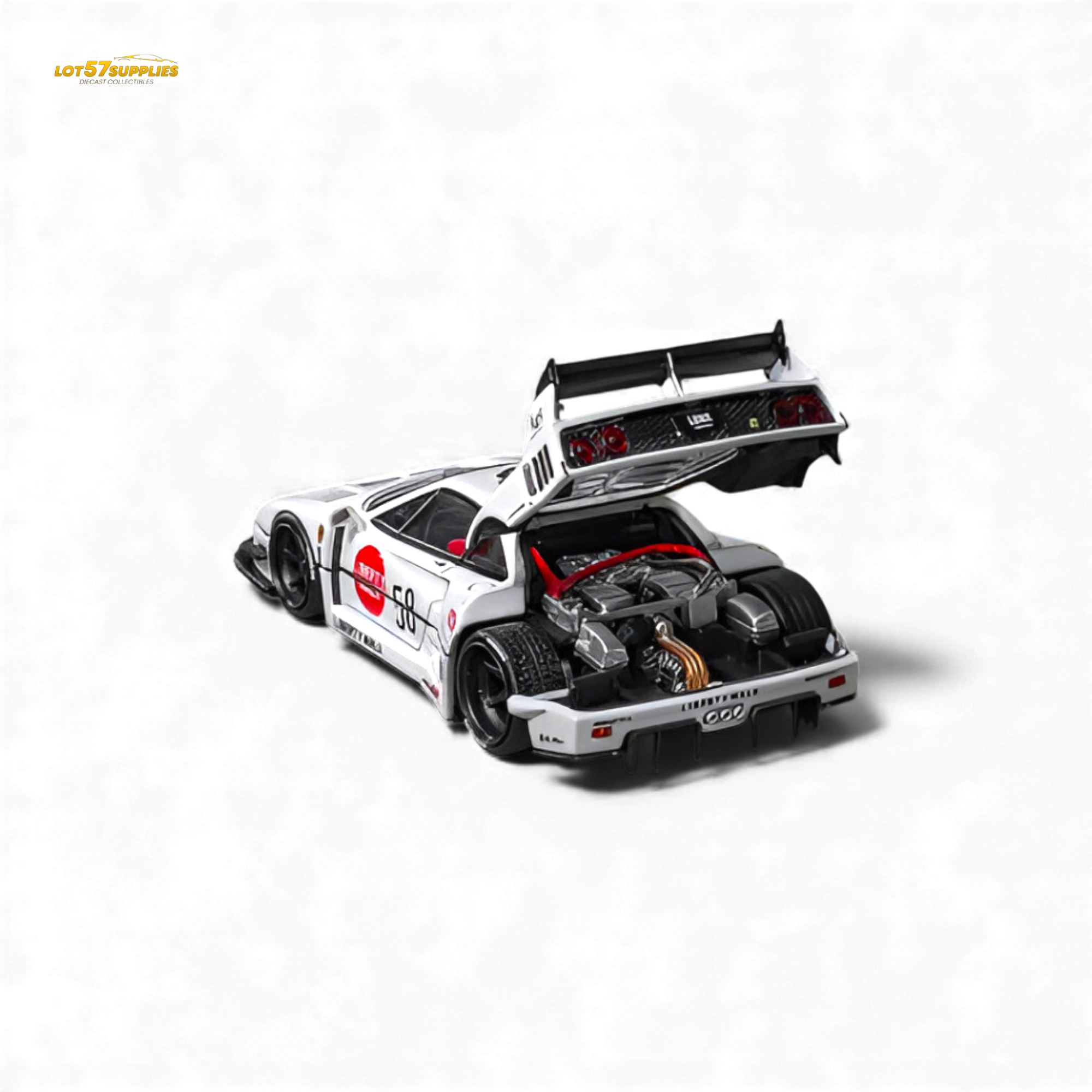 (Pre-Order) Star Models Ferrari F40 LB-Works - White Collet 58# 1:64