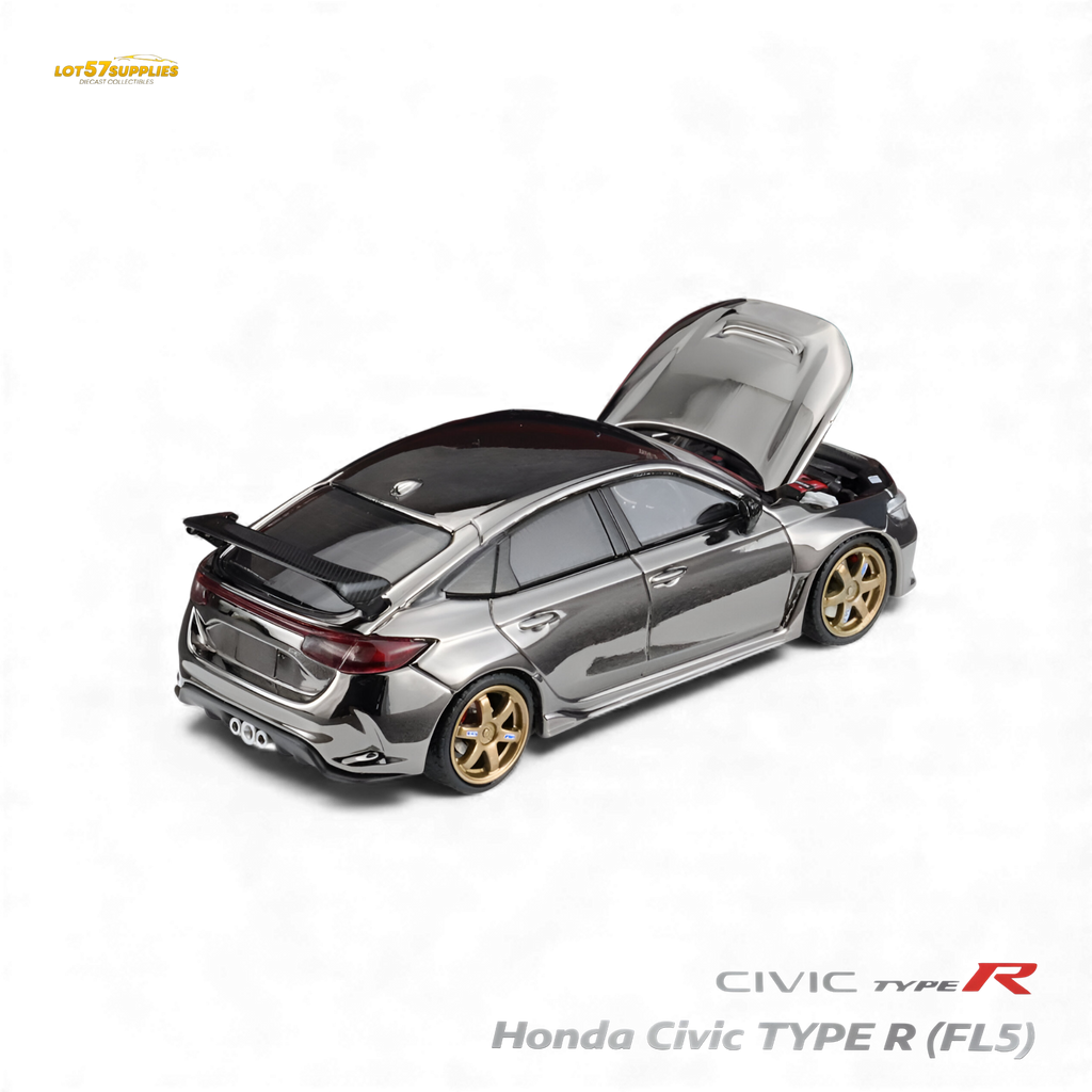 (Pre-Order) MH Honda Civic Type R FL5 - Chrome Gun Black 1:64