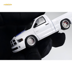 (Pre-Order) GCD Dodge RAM SRT-10 - White Blue Stripe (LHD) 1:64