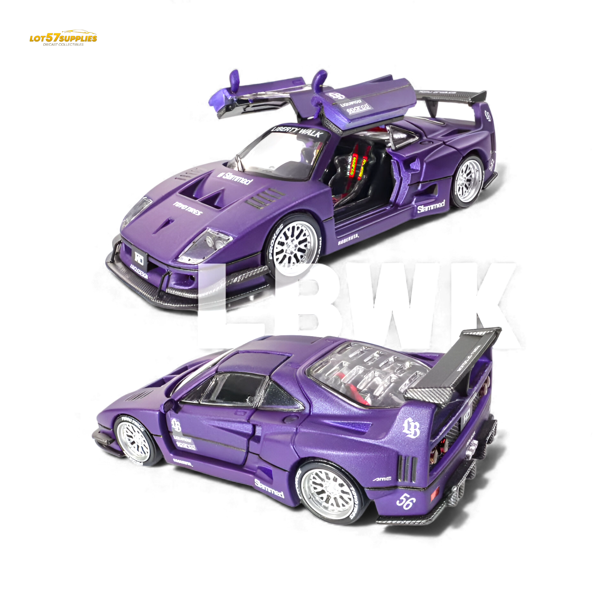 (Pre-Order) Demon King Auto F40 - Royal Purple IMXpo 2025 1:64 Main image