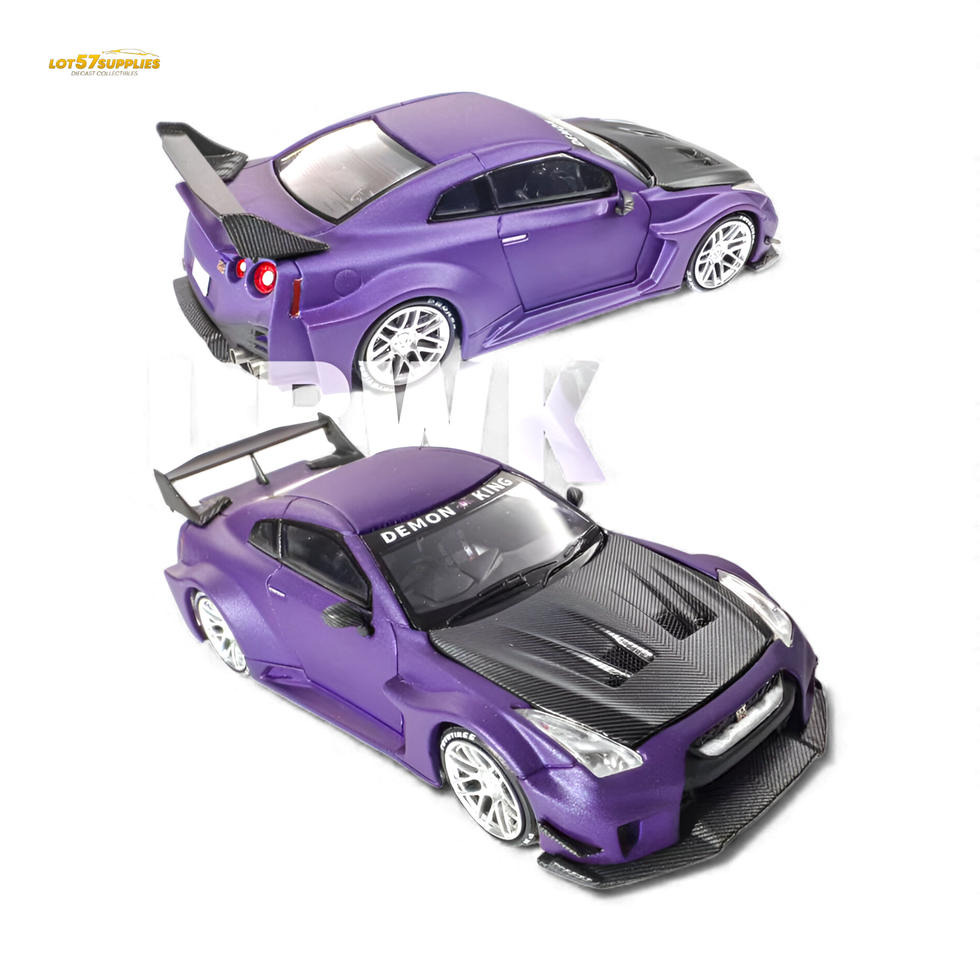 (Pre-Order) Demon King Auto GT-R R35RR - Royal Purple Carbon Cap IMXpo 2025 1:64
