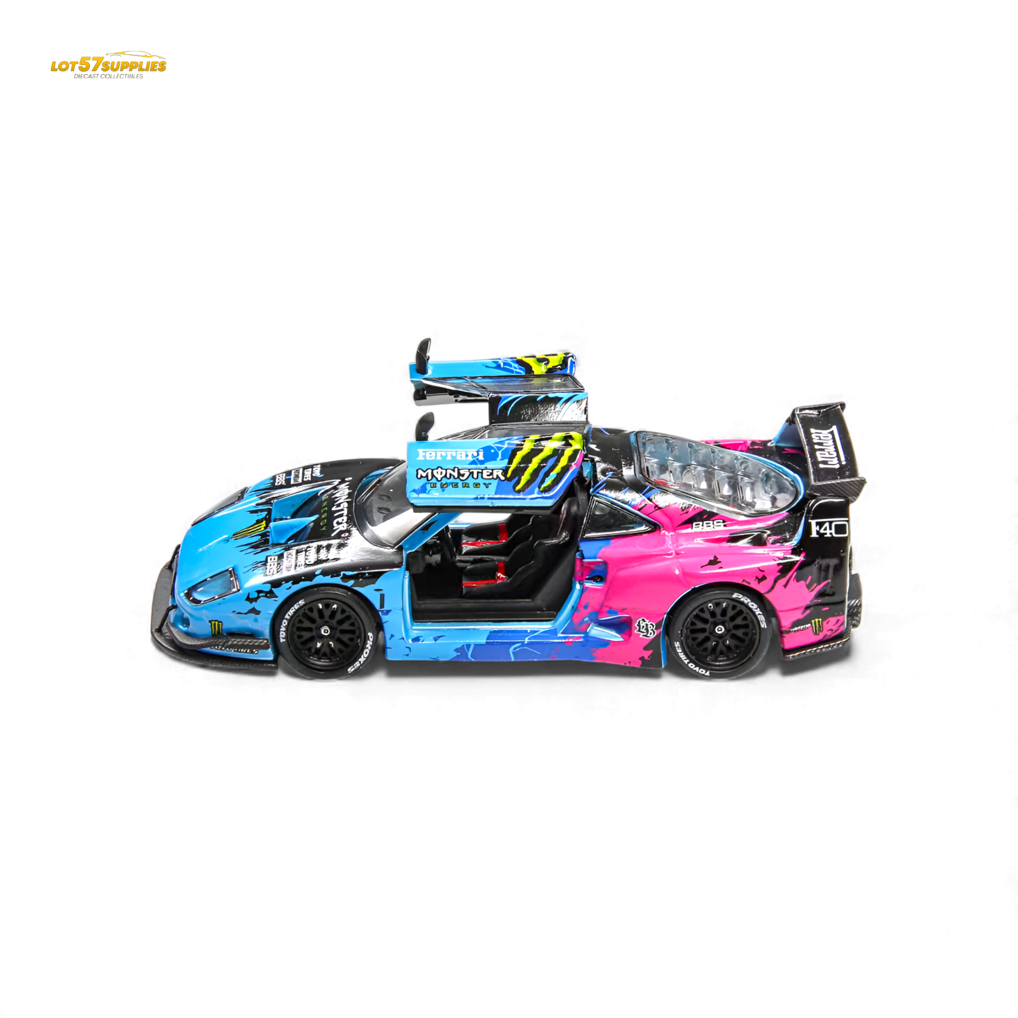 (Pre-Order) Demon King Auto F40 LB-Works Wide-Body - Monster Livery 1:64