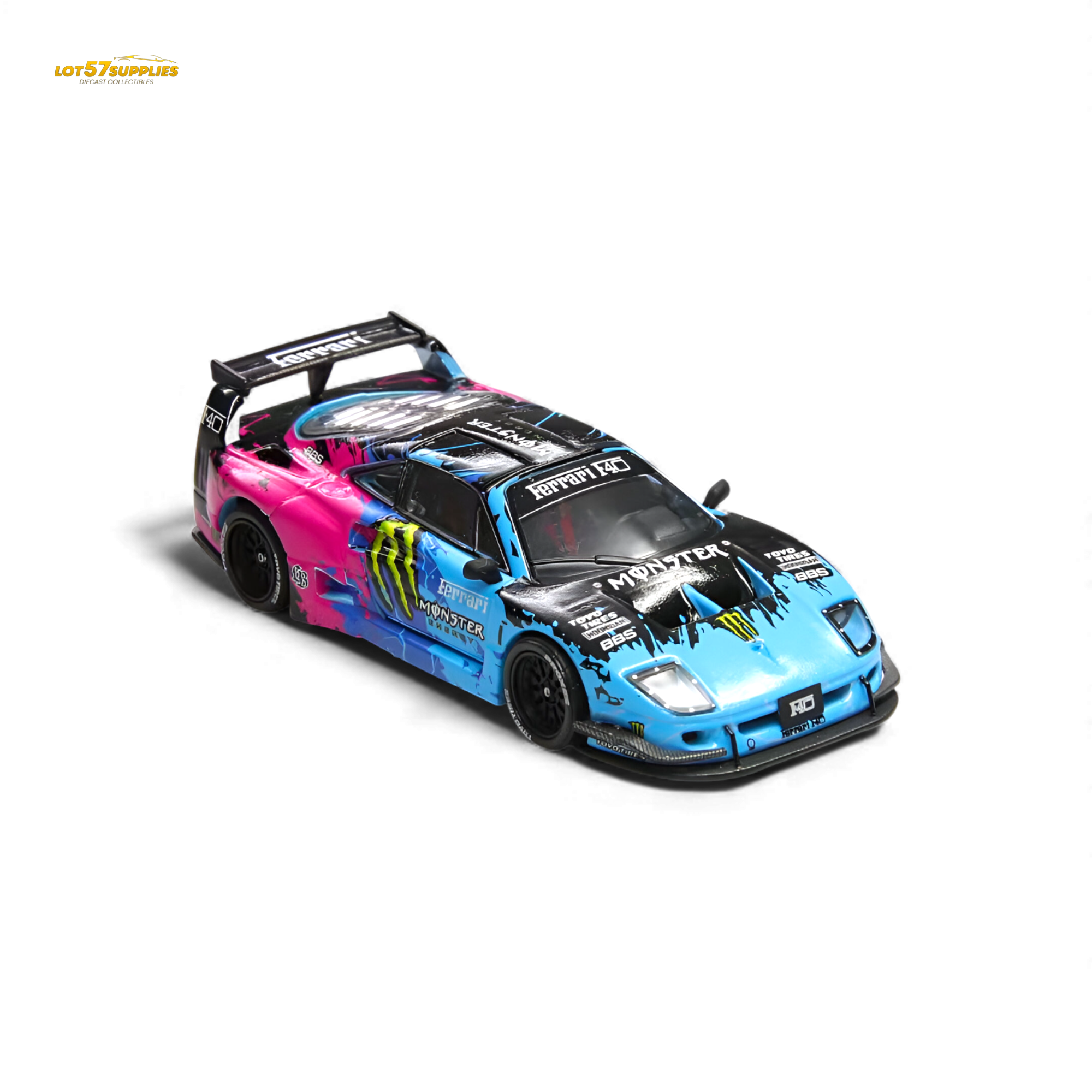 (Pre-Order) Demon King Auto F40 LB-Works Wide-Body - Monster Livery 1:64