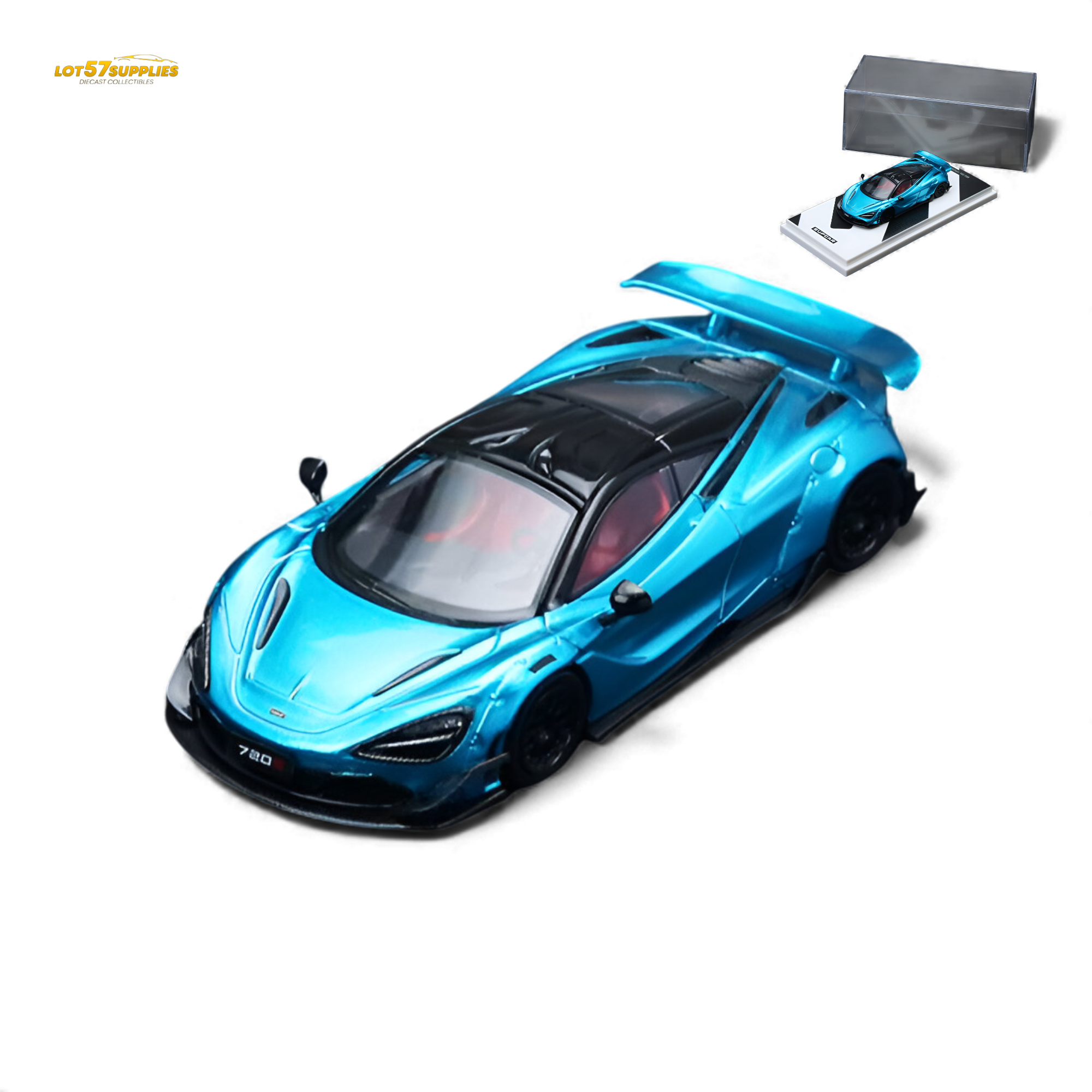 (Pre-Order) SC McLaren 720S - Bright Blue 1:64