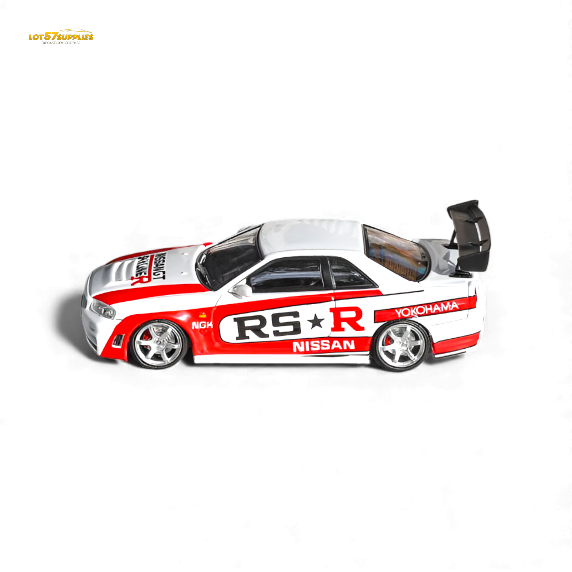 (Pre-Order) Fuji Skyline R34 GT-R Nismo Z-Tune - White RSR 1:64