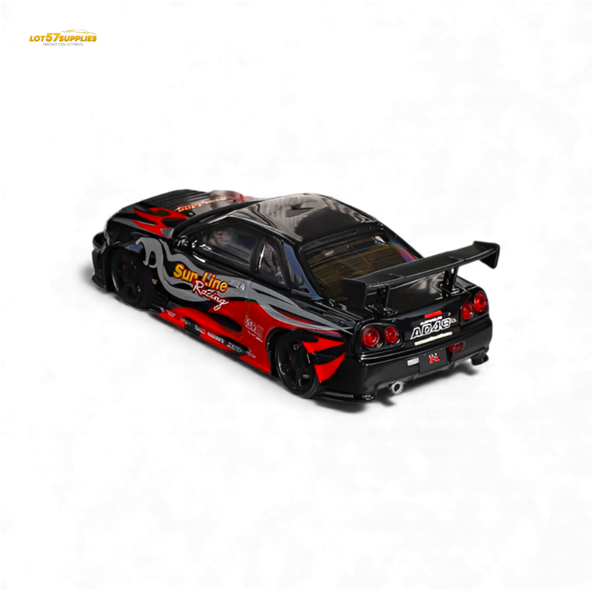 (Pre-Order) Fuji Skyline R34 GT-R Nismo Z-Tune - Black Red Flame 1:64