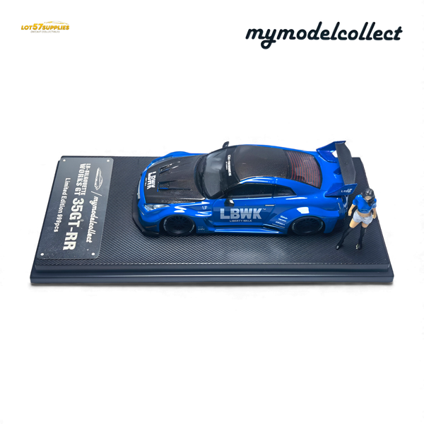 (Pre-Order) MC LB GTR R35 GT - Blue Carbon Fiber Cover Paint 1:64