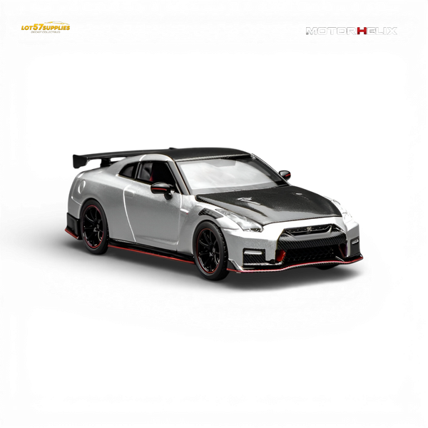 (Pre-Order) Motorhelix Nissan GT-R NISMO R35 Special Edition 2022 - Ultimate Metal Silver 1:64