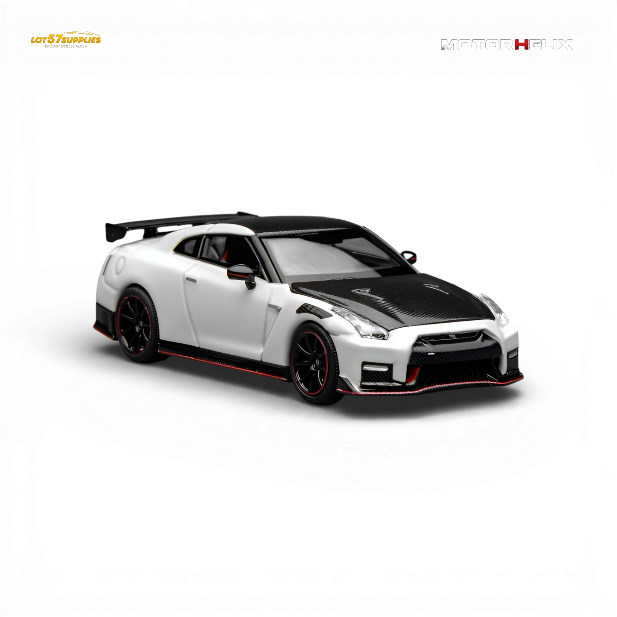 (Pre-Order) Motorhelix Nissan GT-R NISMO R35 Special Edition 2022 - Brilliant White Pearl 1:64