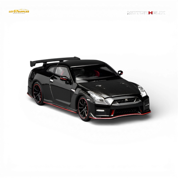 (Pre-Order) Motorhelix Nissan GT-R NISMO R35 Special Edition 2022 - Meteor Black Flake Pearl 1:64