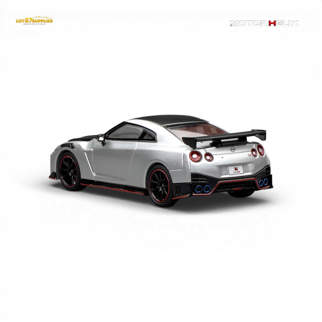 (Pre-Order) Motorhelix Nissan GT-R NISMO R35 Special Edition 2022 - Ultimate Metal Silver 1:64