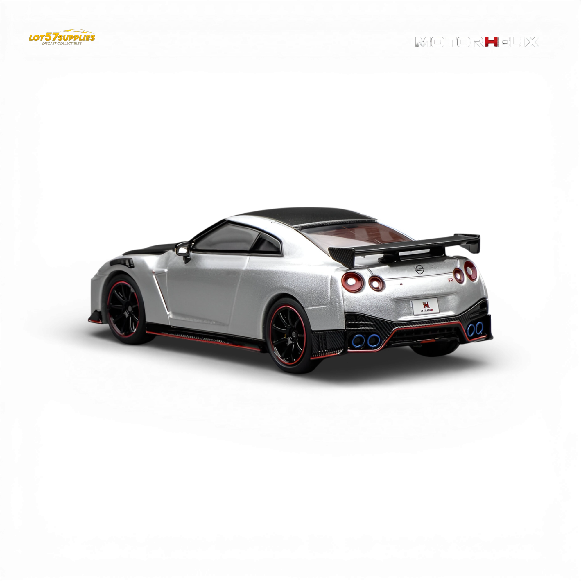 (Pre-Order) Motorhelix Nissan GT-R NISMO R35 Special Edition 2022 - Ultimate Metal Silver 1:64