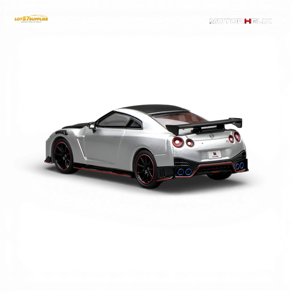 (Pre-Order) Motorhelix Nissan GT-R NISMO R35 Special Edition 2022 - Ultimate Metal Silver 1:64