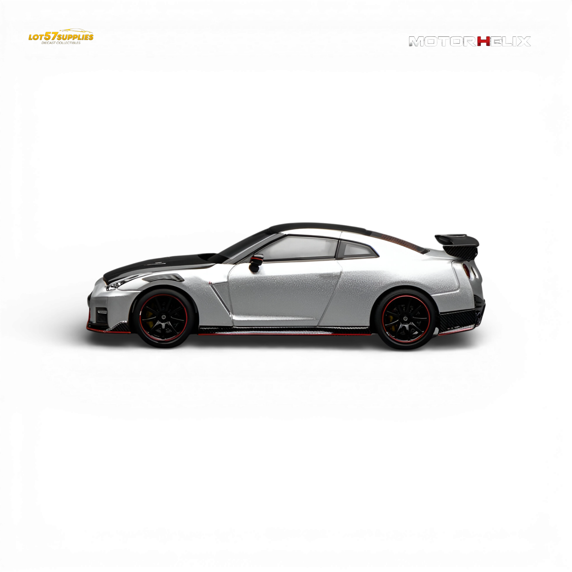 (Pre-Order) Motorhelix Nissan GT-R NISMO R35 Special Edition 2022 - Ultimate Metal Silver 1:64