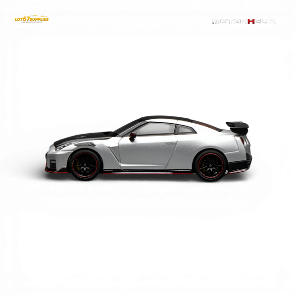 (Pre-Order) Motorhelix Nissan GT-R NISMO R35 Special Edition 2022 - Ultimate Metal Silver 1:64