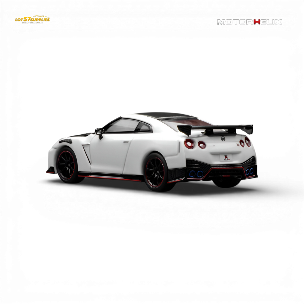 (Pre-Order) Motorhelix Nissan GT-R NISMO R35 Special Edition 2022 - Brilliant White Pearl 1:64