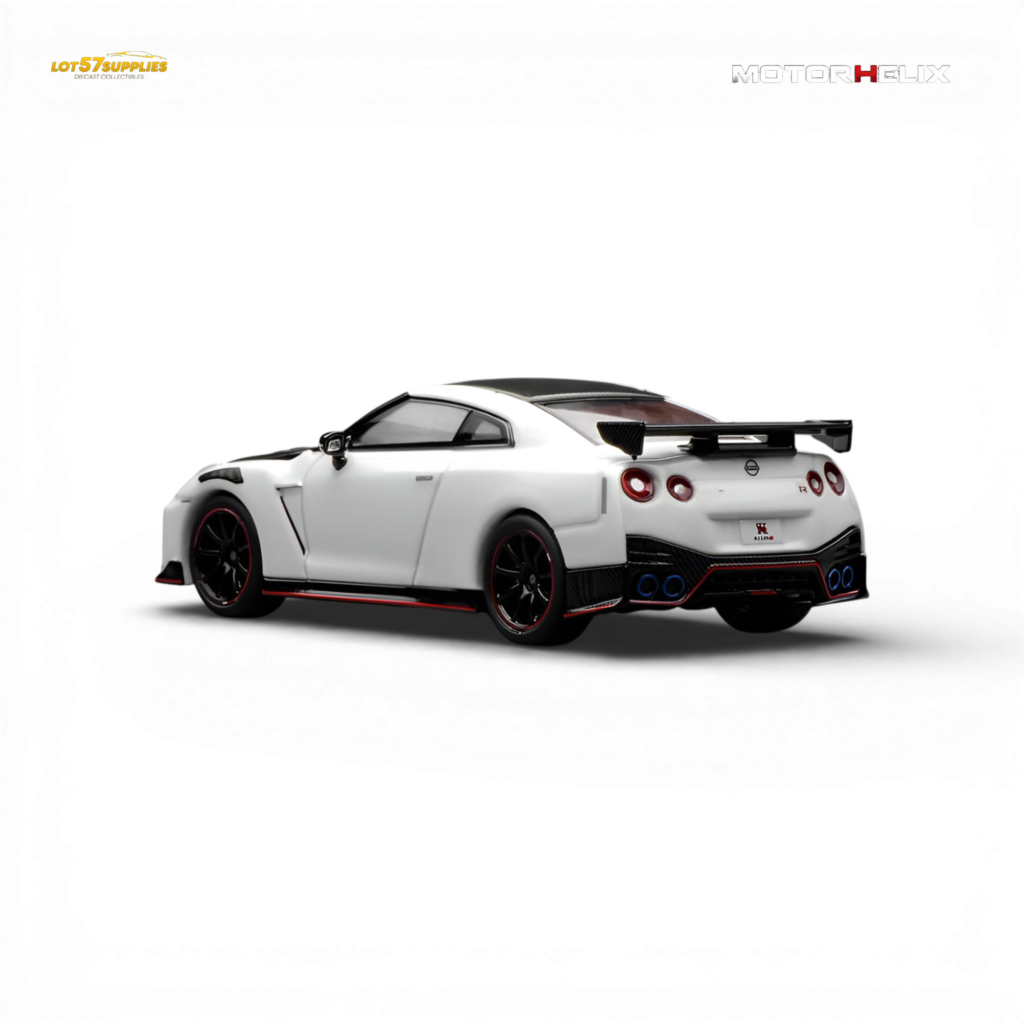 (Pre-Order) Motorhelix Nissan GT-R NISMO R35 Special Edition 2022 - Brilliant White Pearl 1:64