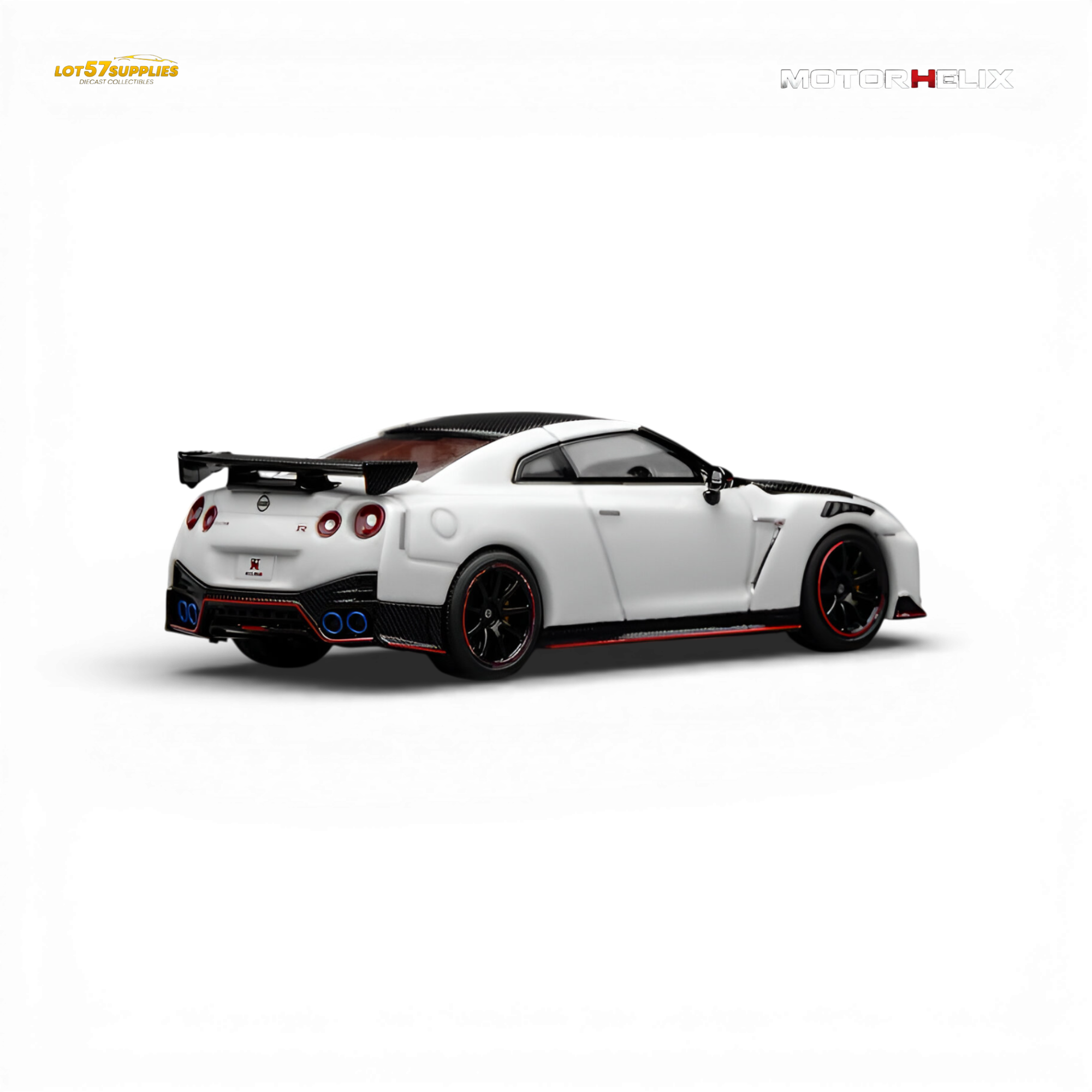 (Pre-Order) Motorhelix Nissan GT-R NISMO R35 Special Edition 2022 - Brilliant White Pearl 1:64