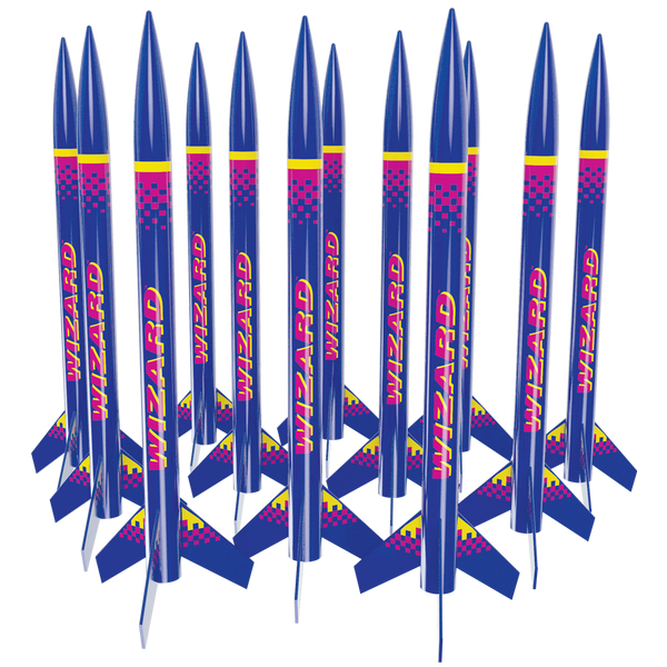 Estes Rockets - Wizard Model Rocket Kit, Bulk Pack of 12, Skill Level Intermediate
