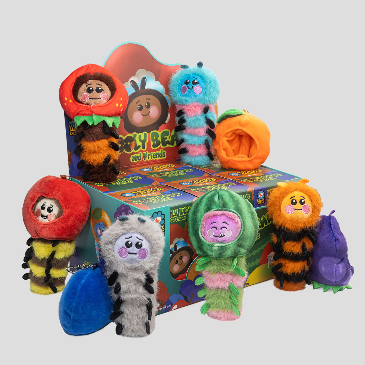 Kaleidos Creative: Wooly Bear and Friends Plush Keychain Blind Box Main image
