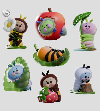 Wooly Bear and Friends Vinyl Blind Box (1 Blind Box)