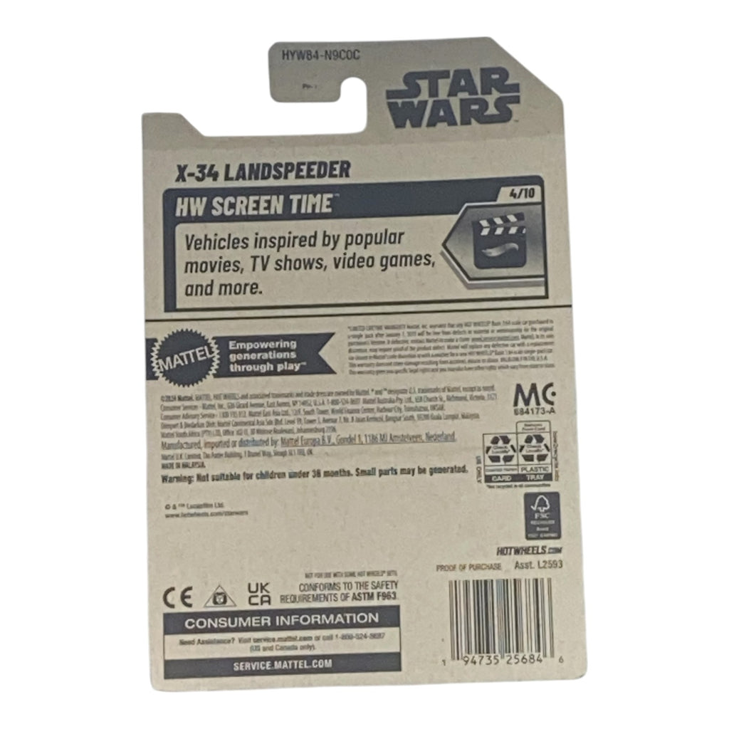 Hot Wheels X-34 Landspeeder - HW Screen Time Series 4/10 - Collectors World Toys