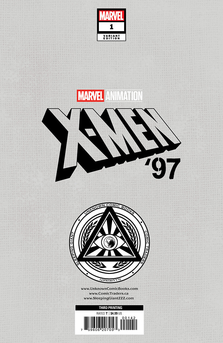 X-Men '97 #1 Unknown Comics Marvel Animation 3Rd Printing Exclusive Virgin Variant (06/26/2024) (08/07/2024) - Collectors World Toys