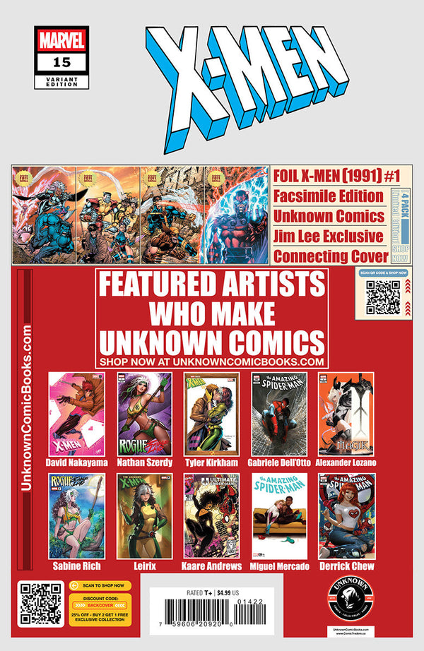 X-Men #15 Unknown Comics Miguel Mercado Exclusive Virgin Var (04/23/2025) - Collectors World Toys