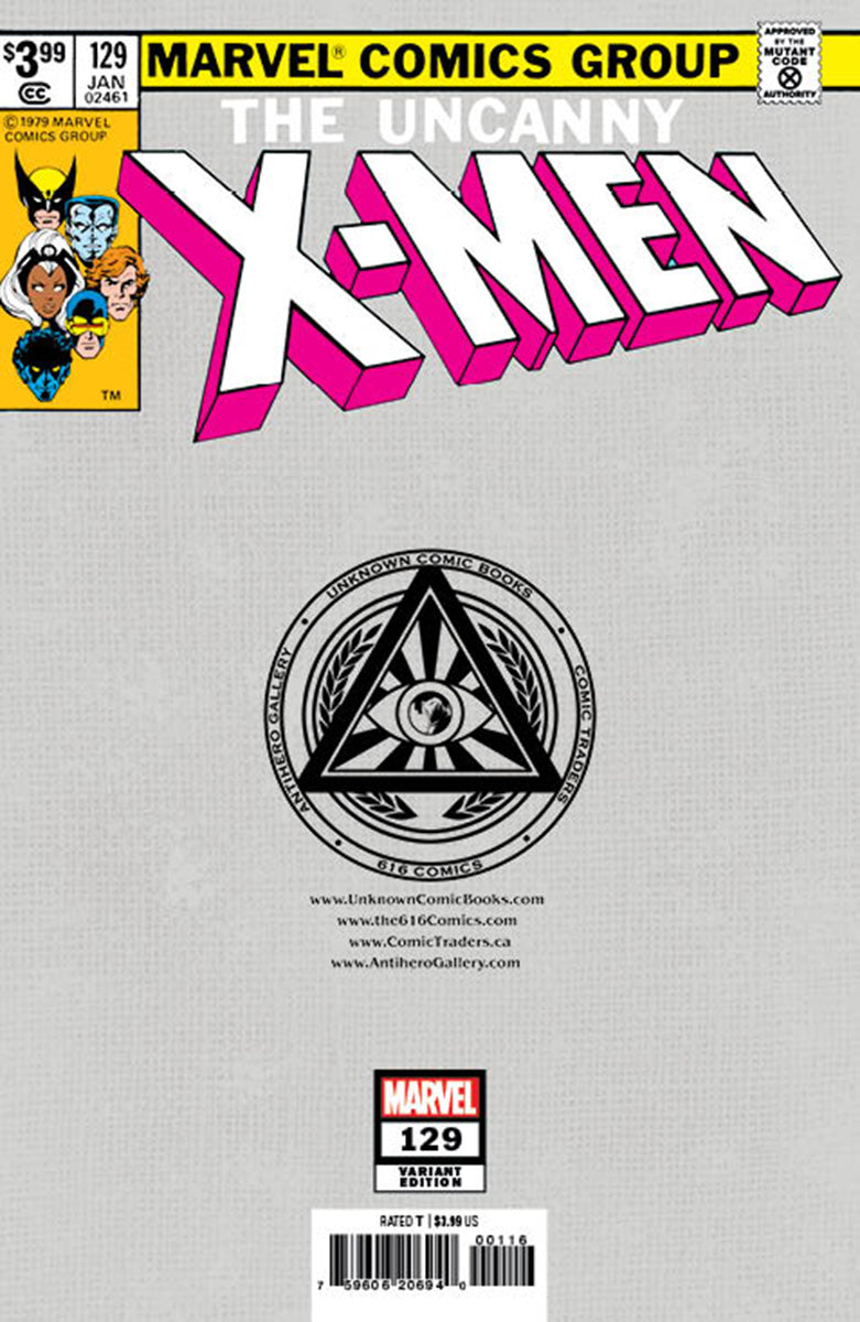 [Signed by Nathan Szerdy] X-MEN #129 FACSIMILE EDITION UNKNOWN COMICS NATHAN SZERDY EXCLUSIVE VIRGIN VAR [IN STOCK] - Collectors World Toys