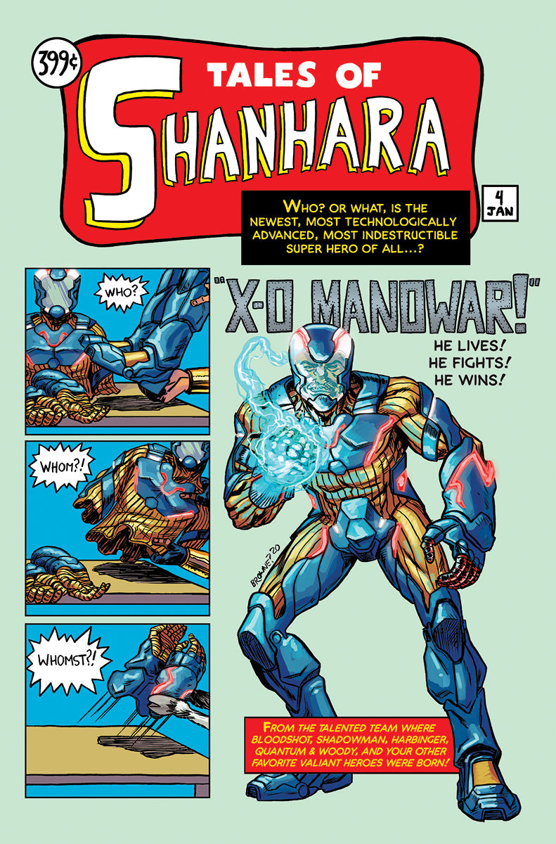 X-O Manowar (2020) #4 Unknown Comics Ryan Browne Exclusive Var (01/27/2021) - Collectors World Toys Main image