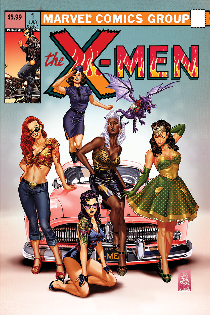 X-MEN #1 MARK BROOKS CVR A FIRE SDCC 2024 EXCLUSIVE VAR (07/24/2024) - Collectors World Toys Main image