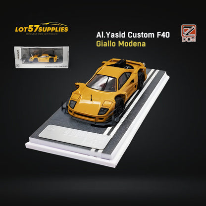 DCM Modified Ferrari F40 AI Yasid in Yellow 1:64