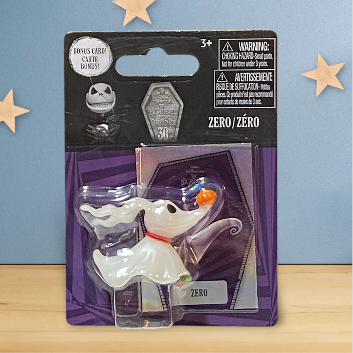 Zero Micro Figure with Bonus Card - Nightmare Before Christmas