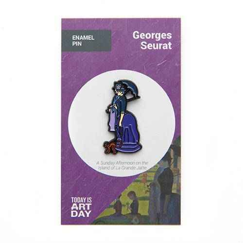 A Sunday Afternoon on the Island of La Grande Jatte Enamel Pin - Today is Art Day Main image