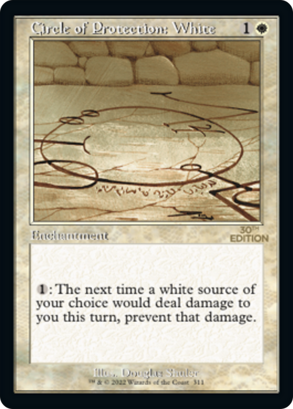 Circle of Protection: White (Retro Frame) (30A-311) - 30th Anniversary Edition