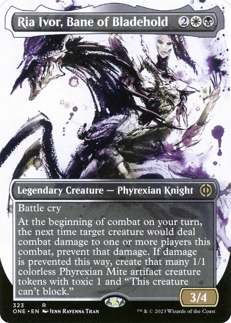 Ria Ivor, Bane of Bladehold (ONE-323) - Phyrexia: All Will Be One: (Showcase) (Borderless)
