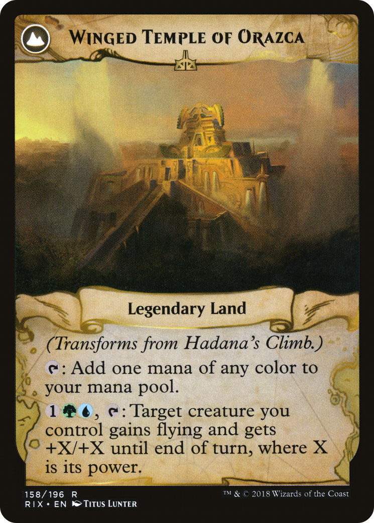 Hadana's Climb // Winged Temple of Orazca (LIST-RIX-158) - The List: (compasslanddfc)