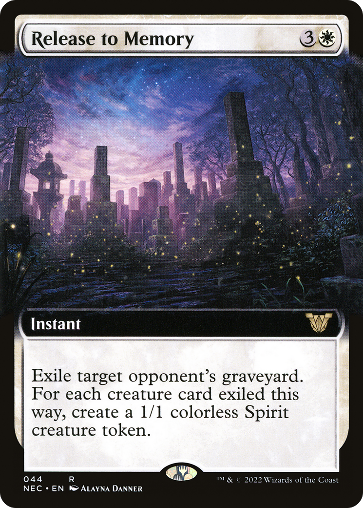 Release to Memory (NEC-044) - Neon Dynasty Commander: (Extended Art)