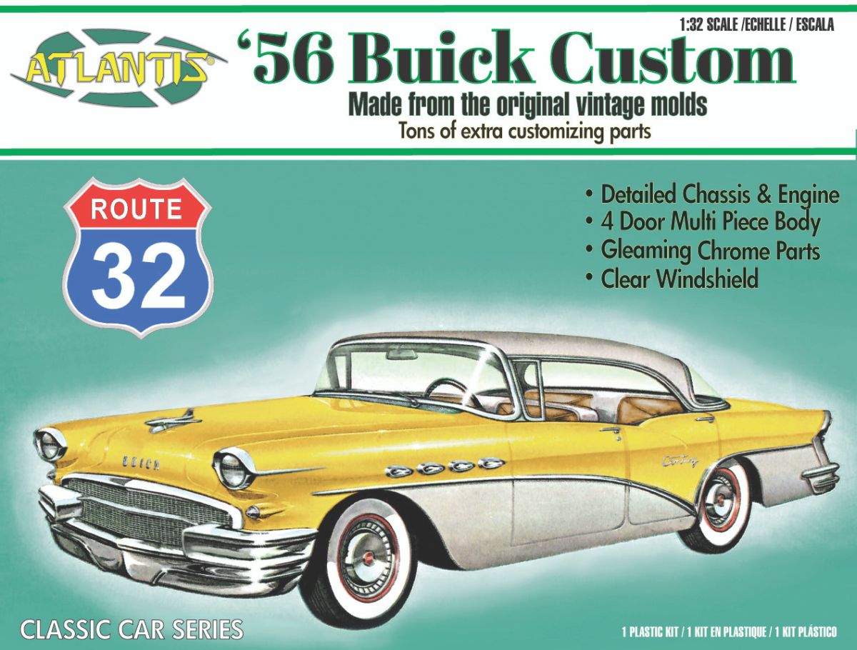 1:32 Route 32 Classic Car Series - 1956 Buick Custom