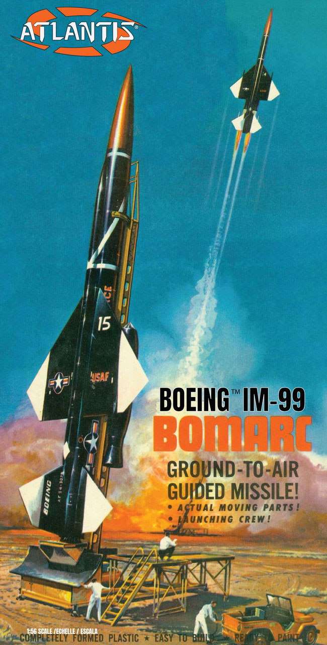 1:56 Boeing IM-99 Bomarc Ground-to-Air Guided Missile with Launch Platform