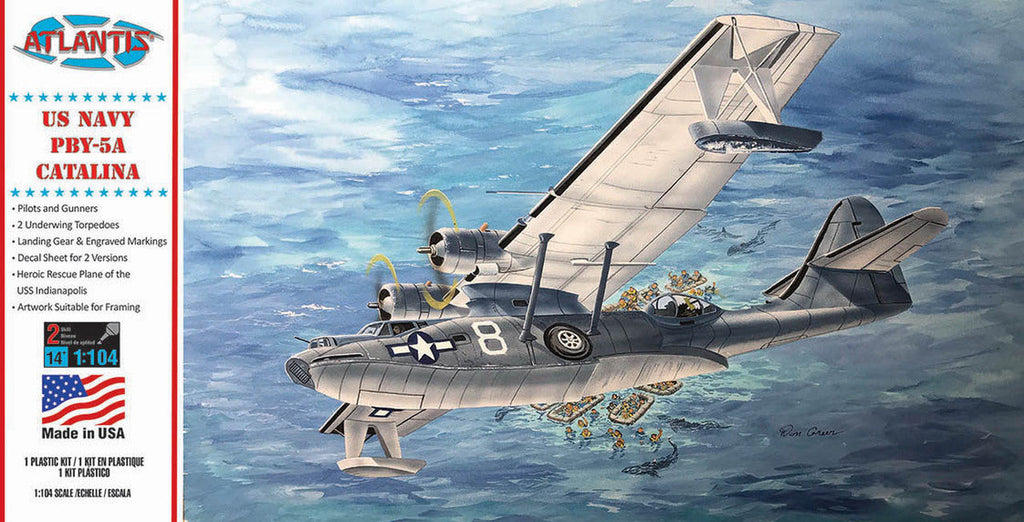 1:104 PBY-5A Catalina Seaplane United States Navy (USN) Plastic Model Kit
