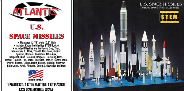 1:128 U.S. Space Missiles Set (36 Missiles) (STEM Science, Technology, Engineering and Mathematics)